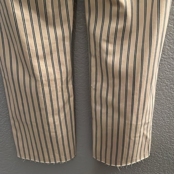 Joe's Jeans Light Yellow Blue Vertical Striped "Slim Fit" Pants Size 27 - Picture 5 of 7